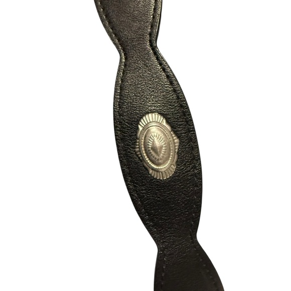 Black Concho Belt approx 42 inches Western inspired - Picture 6 of 8